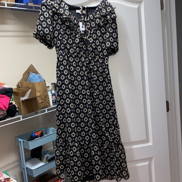 Loft Geo Print Long Dress - Picture 2 of 5